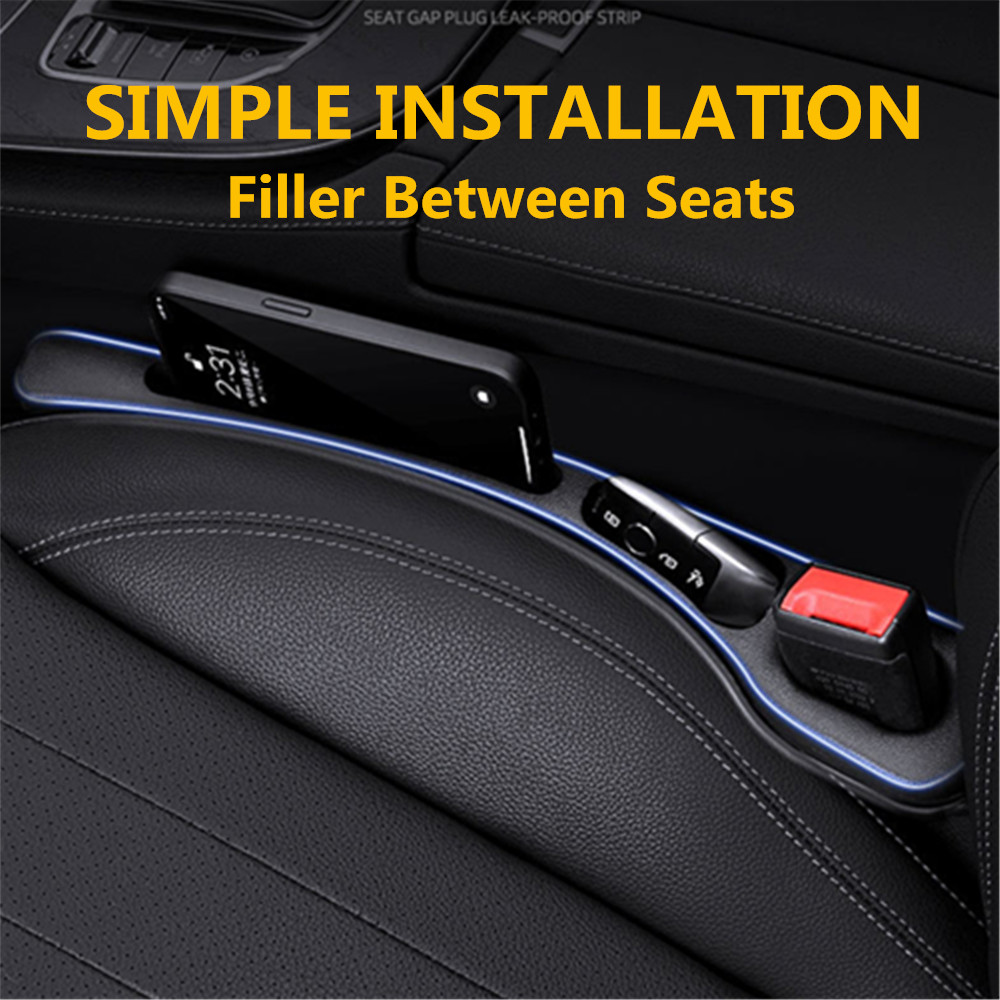 Tech Car Accessories - 2X ที่อุดช่องว่างเบาะรถยนต์ระหว่างที่นั่ง ตกแต่งช่องว่าง อุปกรณ์ตกแต่งภายในรถยนต์ สำหรับมิตซูบิชิ อีคลิปส์