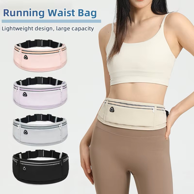Tech Accessories Bag - กระเป๋าคาดเอววิ่งน้ำหนักเบาสำหรับกิจกรรมกลางแจ้ง กระเป๋าใส่โทรศัพท์มือถือสำหรับปั่นจักรยาน พกพาสะดวก กระเป๋าฟิตเนสสำหรับวิ่งจ๊อกกิ้ง กระเป๋าอุปกรณ์เสริมฟิตเนสแบบซ่อน