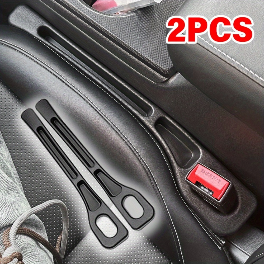 Tech Car Accessories - กล่องเก็บของระหว่างเบาะรถยนต์ 2 ชิ้น ช่องเก็บของระหว่างเบาะ กล่องจัดระเบียบคอนโซล ตกแต่งภายในรถยนต์