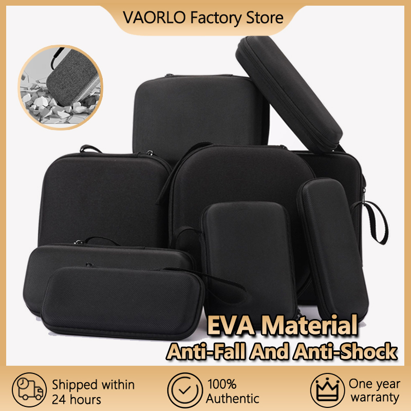 Tech Accessories Bag - กระเป๋าเก็บของทรงสี่เหลี่ยมจัตุรัสพกพา กระเป๋าซิปขนาดเล็กสำหรับใส่อุปกรณ์เทคโนโลยี เช่น หูฟัง สายข้อมูล ที่ชาร์จ