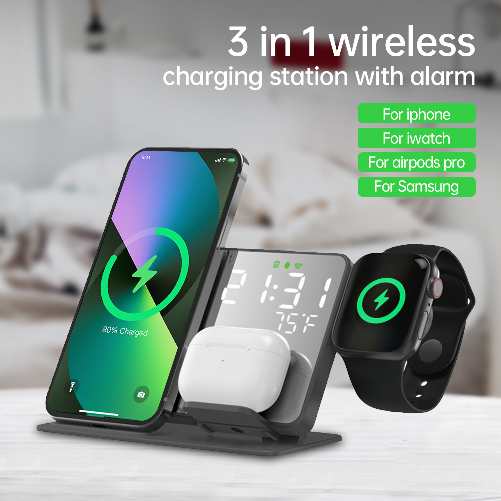 Wireless Charger 3 In 1 - 3 In 1 Wireless Charger สำหรับ