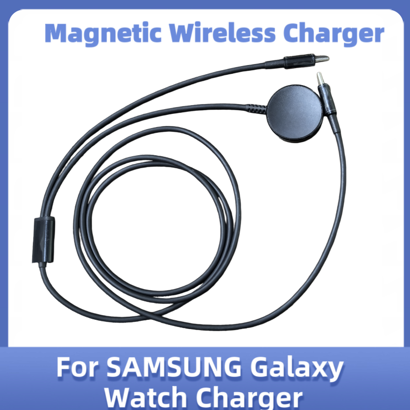 Wireless Charger 3 In 1 - Type-C 2-in-1 สายชาร์จฐานโลหะไร้สายแบบแม่เหล็กสำหรับซัมซุงกาแล็กซี่วอทช์ 8/7/6/5/5 โปรเครื่องชาร์จสมาร์ทวอทช์ทดแทน