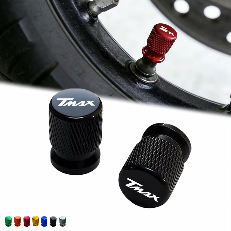 Tech Accessories - ใหม่รถจักรยานยนต์อุปกรณ์เสริมฝาครอบวาล์วยางล้อสำหรับ YAMAHA TMAX 530 560 500