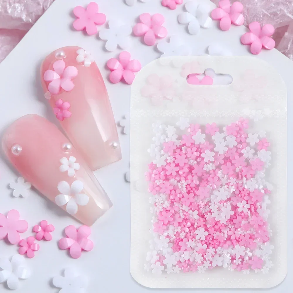 Trending Tech Accessories - 400 ชิ้นอะคริลิคดอกไม้ 3D ตกแต่งเล็บฤดูใบไม้ผลิฤดูร้อนเรซิ่นดอกไม้เล็บ Charms ออกแบบ