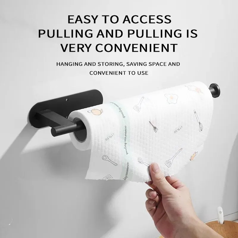 Tech Accessories Organizer - ชั้นวางม้วนกระดาษอเนกประสงค์ ที่ใส่กระดาษทิชชู่อเนกประสงค์ สามารถใส่กระดาษชำระและฟิล์มยึดติดสำหรับห้องน้ำ