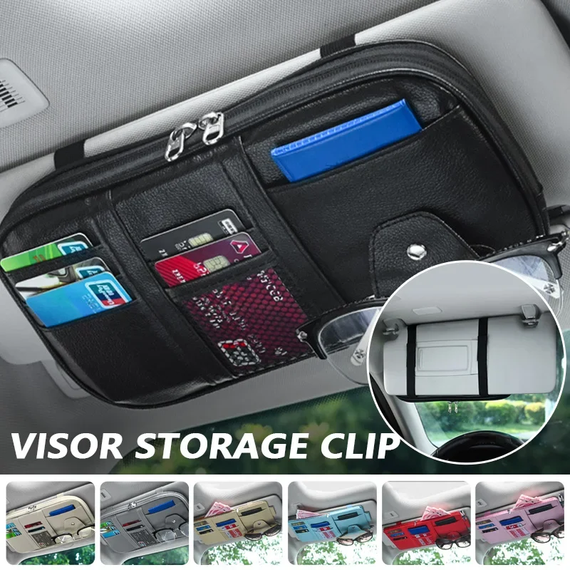 Tech Accessories Bag - ที่บังแดดรถยนต์แบบมีช่องเก็บของหลายช่อง ซิปสำหรับรถยนต์ รถบรรทุก รถ SUV กระเป๋าเก็บของ