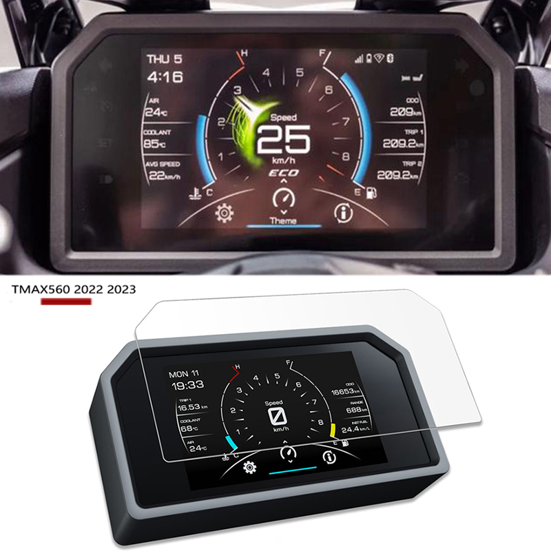 Tech Accessories 2022 - อุปกรณ์เสริมสำหรับยามาฮ่า TMAX560 Tmax 560 2022อุปกรณ์เสริมมอเตอร์ไซค์แผงหน้าปัดแผงหน้าปัดอุปกรณ์ป้องกันรอยขีดข่วนอุปกรณ์ป้องกันหน้าจอฟิล์มป้องกัน