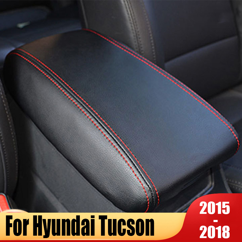 Tech Car Accessories - สำหรับฮุนได ทูซอน ทีแอล ปี 2015~2018 ฝาครอบกล่องที่วางแขนในรถยนต์