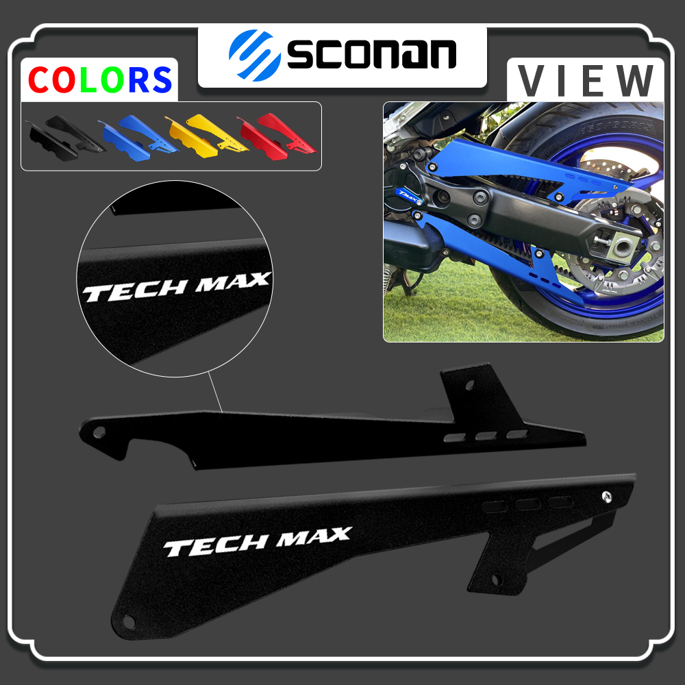 Tech Accessories 2022 - อุปกรณ์เสริมรถจักรยานยนต์ ฝาครอบป้องกันสายพาน สำหรับ TMAX 560 TECH