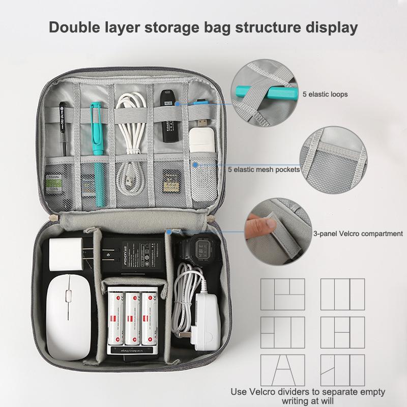 【กระเป๋าเก็บอุปกรณ์ตัดผมบาร์เบ - Tech Accessories Organizer บทวิจารณ์และราคา