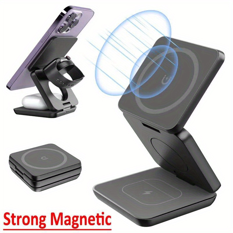 พับ 3 in 1 Fast Wireless Charg - Wireless Charger 3 In 1 บทวิจารณ์และราคา