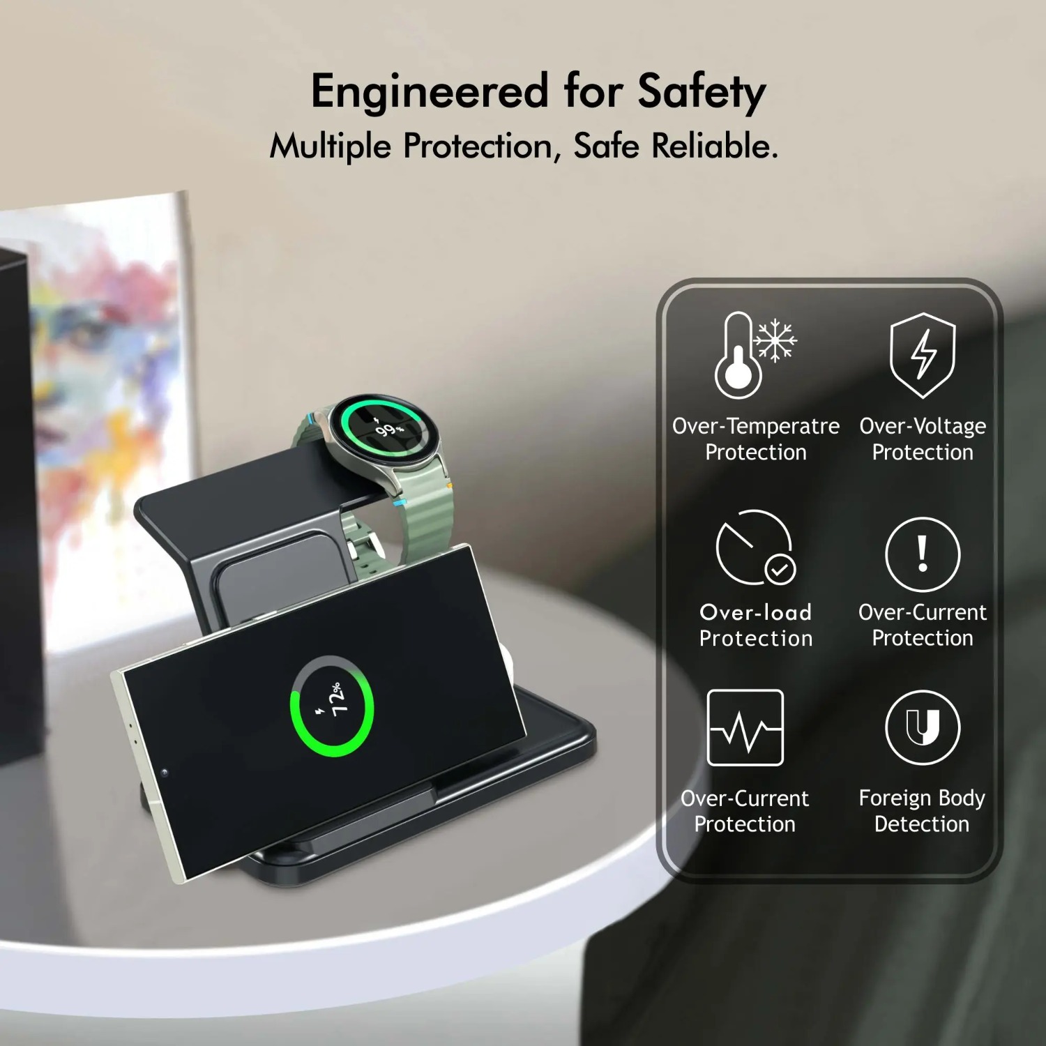 แท่นชาร์จไร้สาย 3-in-1 สำหรับ  - Wireless Charger 3 In 1 บทวิจารณ์และราคา