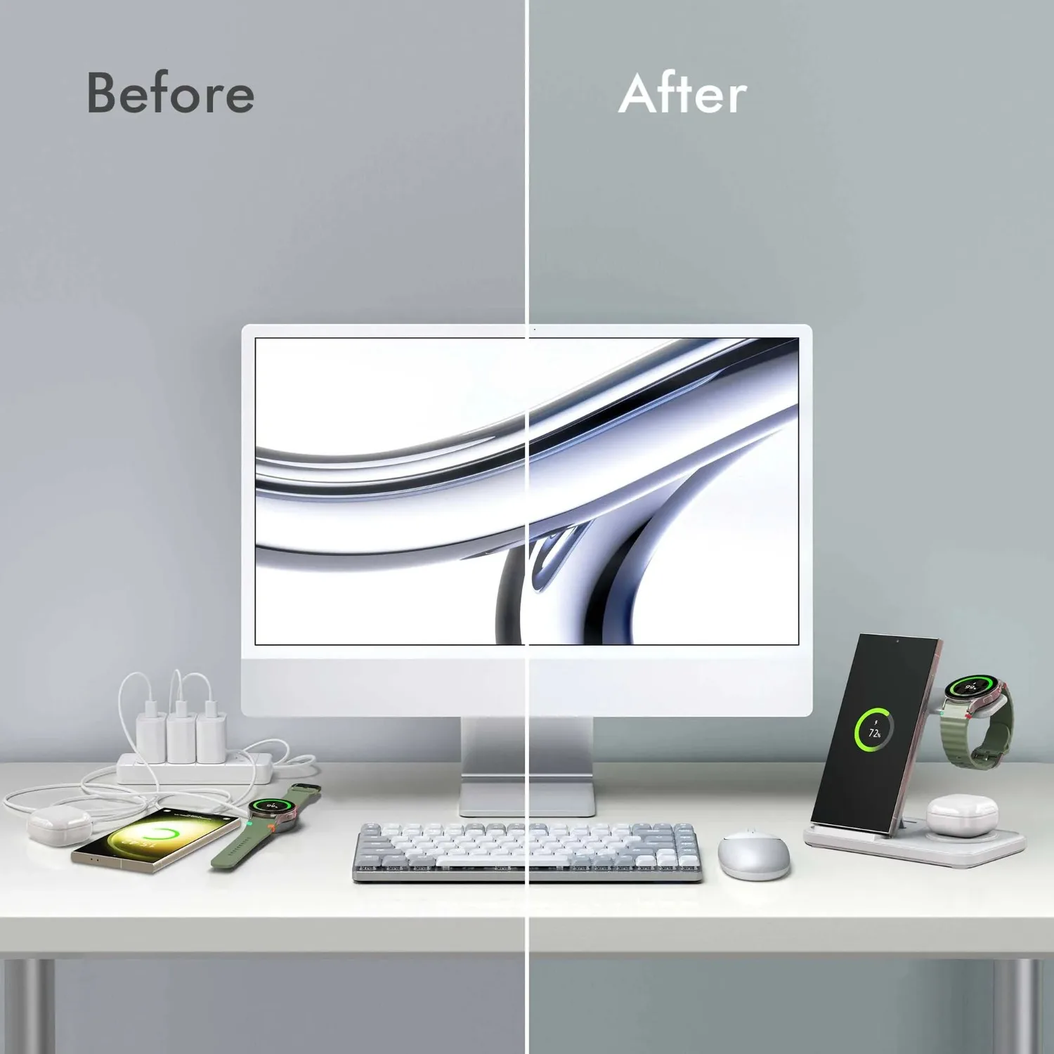 แท่นชาร์จไร้สาย 3-in-1 สำหรับ  - Wireless Charger 3 In 1 บทวิจารณ์และราคา