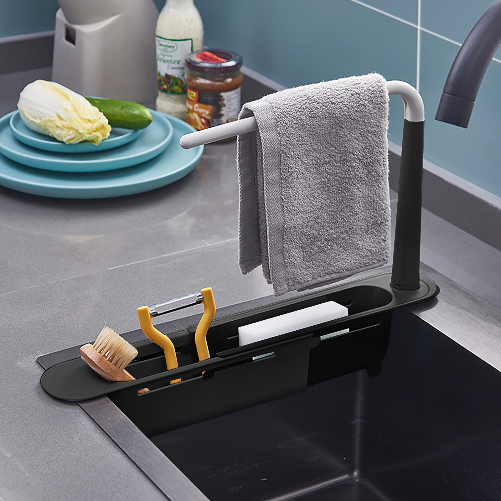 Elescopic ชั้นวางชั้นที่คว่ำชั - Tech Accessories Organizer บทวิจารณ์และราคา