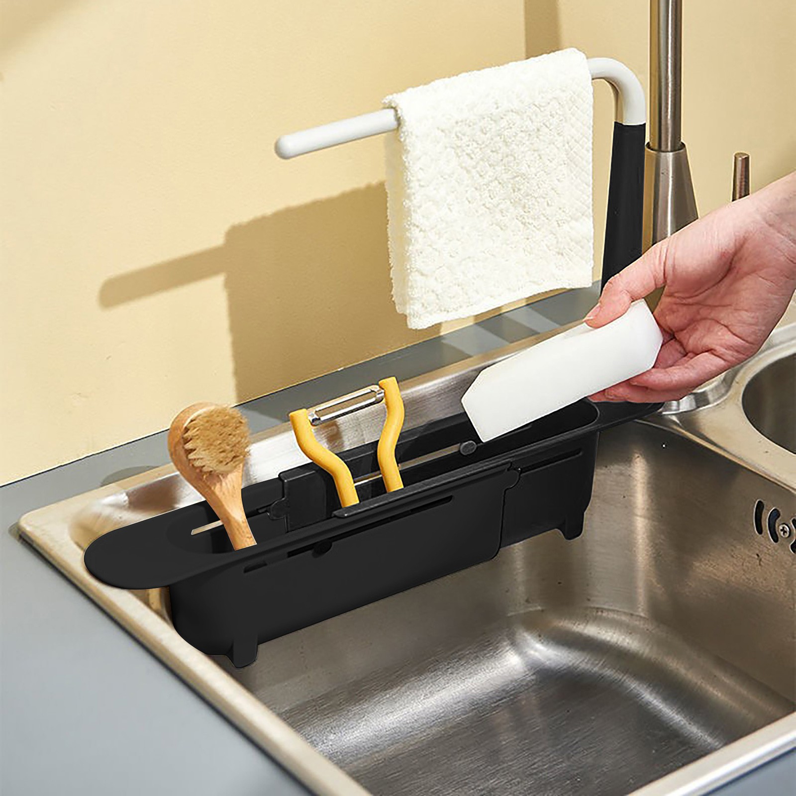 Elescopic ชั้นวางชั้นที่คว่ำชั - Tech Accessories Organizer บทวิจารณ์และราคา