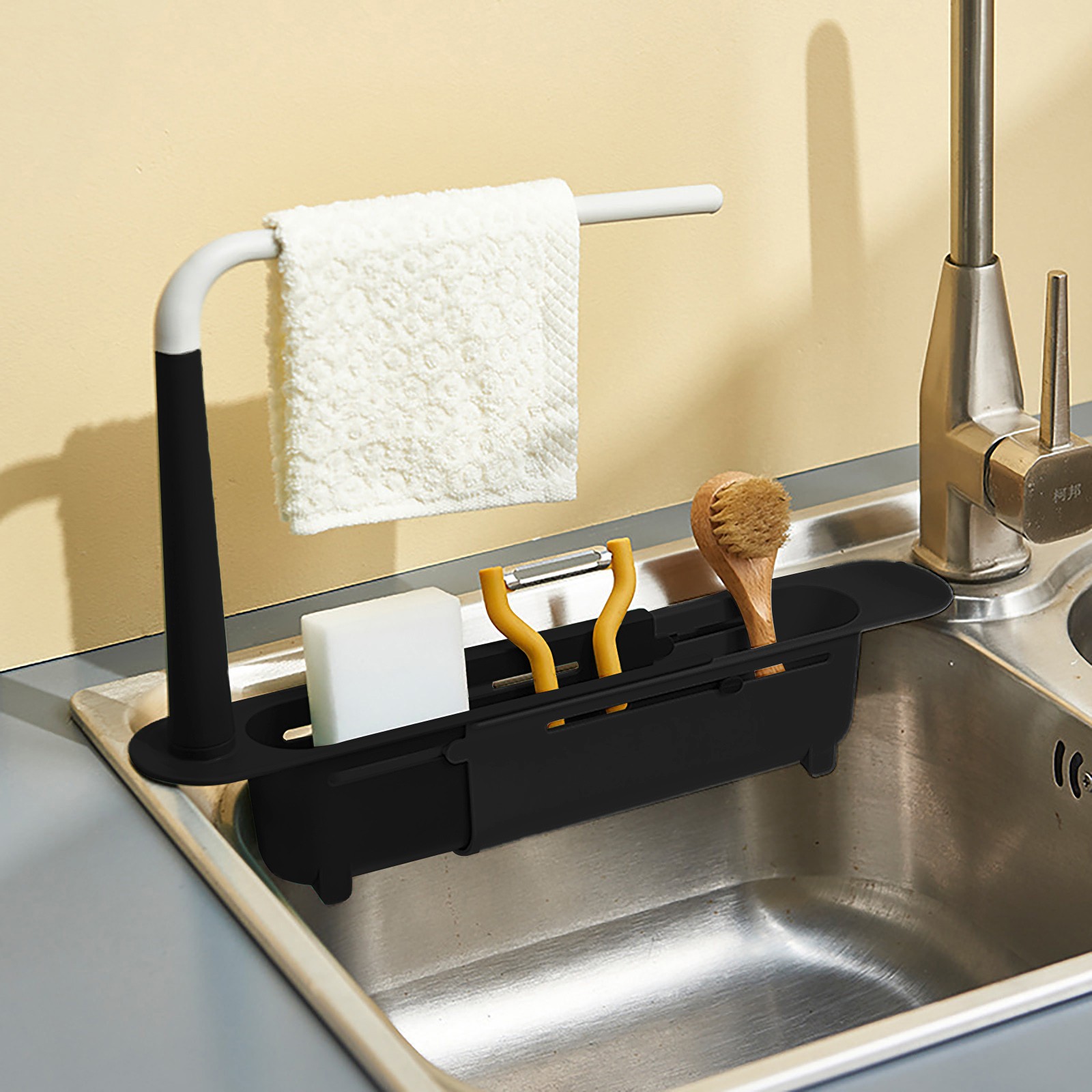Elescopic ชั้นวางชั้นที่คว่ำชั - Tech Accessories Organizer บทวิจารณ์และราคา