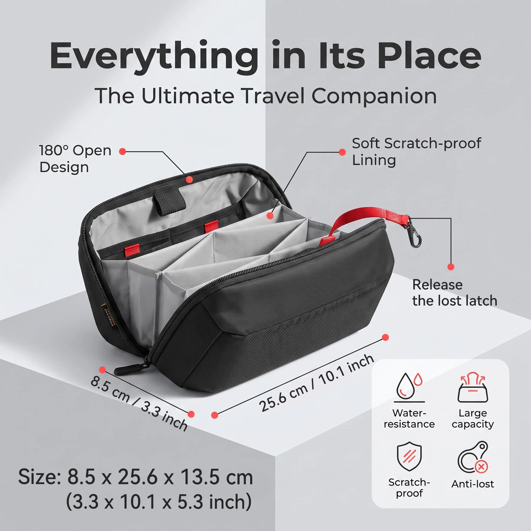 กระเป๋าจัดระเบียบอุปกรณ์เทคโนโ - Tech Accessories Organizer บทวิจารณ์และราคา