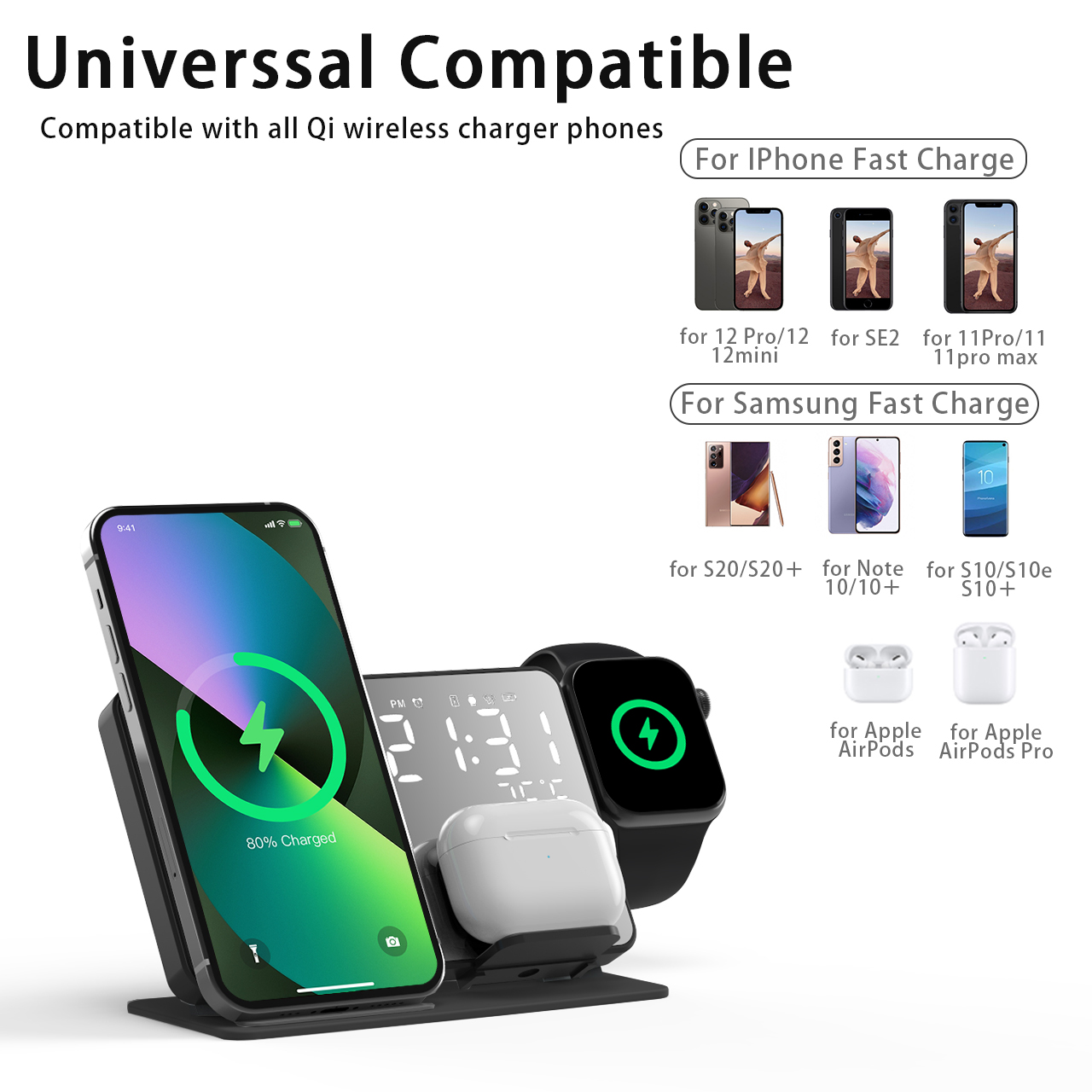 3 In 1 Wireless Charger สำหรับ - Wireless Charger 3 In 1 บทวิจารณ์และราคา