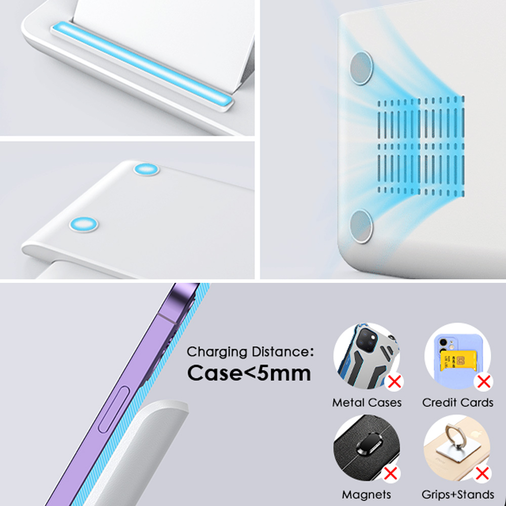 แท่นชาร์จไร้สาย LED 3 in 1 สำห - Wireless Charger 3 In 1 บทวิจารณ์และราคา