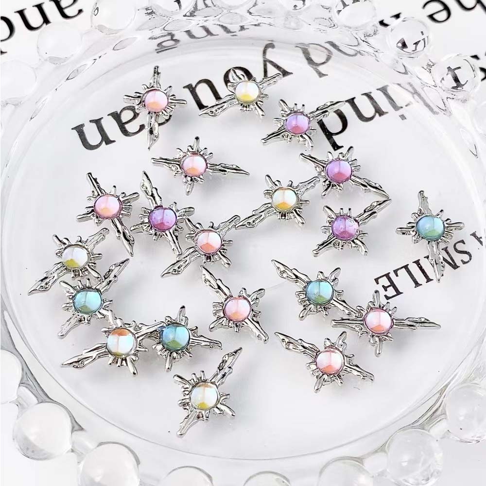 10 ชิ้น Aurora Cross Star Nail - Trending Tech Accessories บทวิจารณ์และราคา