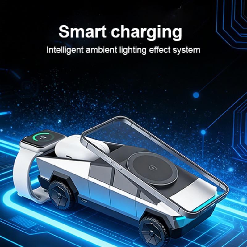 แท่นวางเดสก์ท็อป 3-in-1 CyberD - Wireless Charger 3 In 1 บทวิจารณ์และราคา