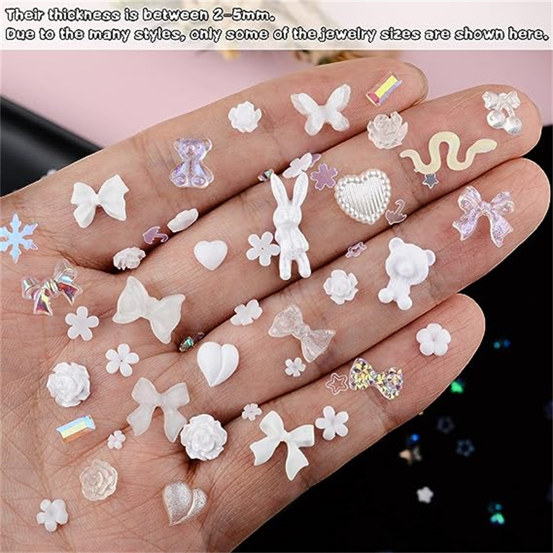 50ชิ้น Kawaii เรซิ่นเล็บเสน่ห์ - Trending Tech Accessories บทวิจารณ์และราคา