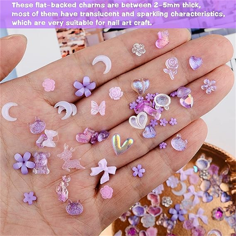 50ชิ้น Kawaii เรซิ่นเล็บเสน่ห์ - Trending Tech Accessories บทวิจารณ์และราคา