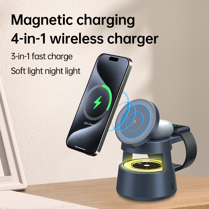 แท่นชาร์จไร้สาย 4-in-1 สำหรับ  - Wireless Charger 3 In 1 บทวิจารณ์และราคา