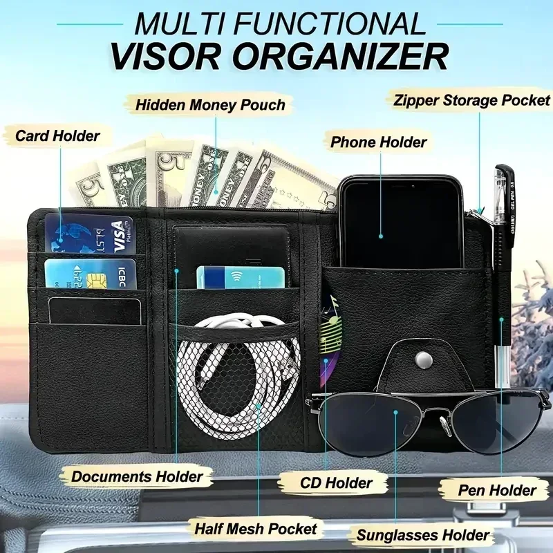 ที่บังแดดรถยนต์แบบมีช่องเก็บขอ - Tech Accessories Bag บทวิจารณ์และราคา