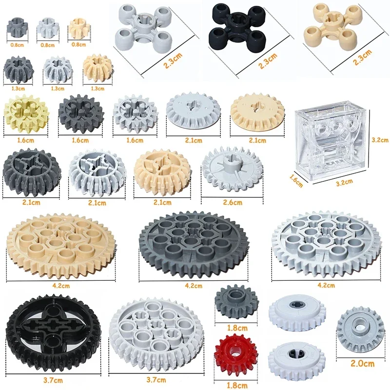 ชิ้นส่วนเทคนิคบล็อกตัวต่อ Moc  - Tech Gear Accessories บทวิจารณ์และราคา