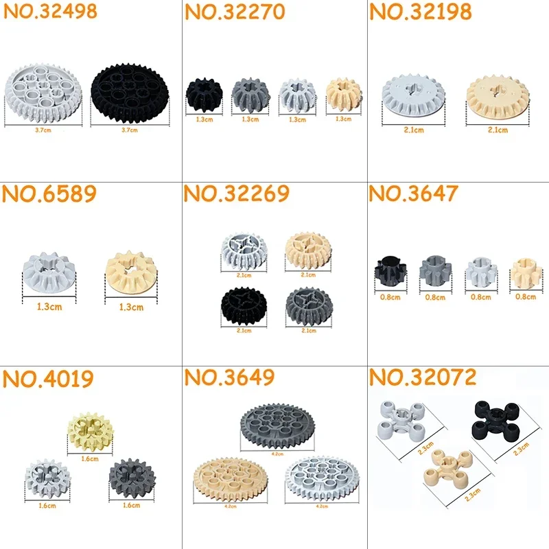ชิ้นส่วนเทคนิคบล็อกตัวต่อ Moc  - Tech Gear Accessories บทวิจารณ์และราคา