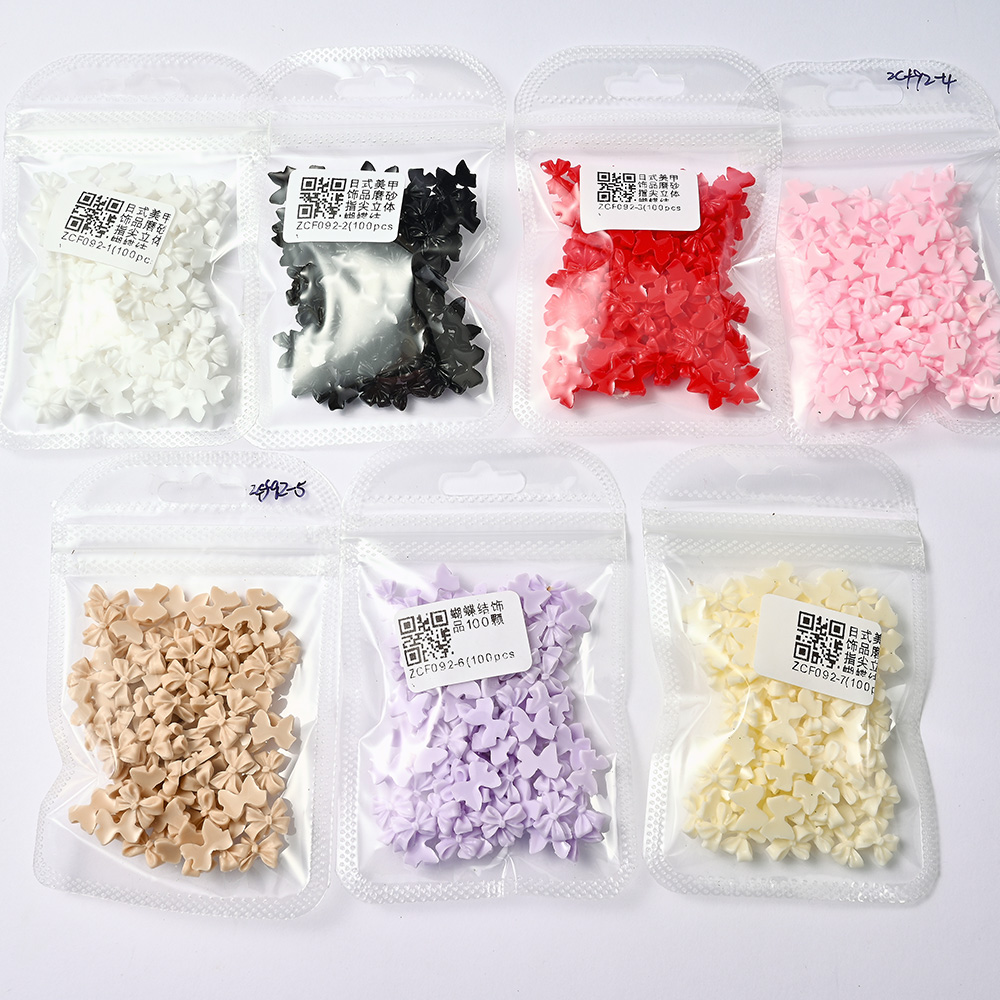 100 ชิ้นสีชมพูสีขาว Bowk Nail  - Trending Tech Accessories บทวิจารณ์และราคา