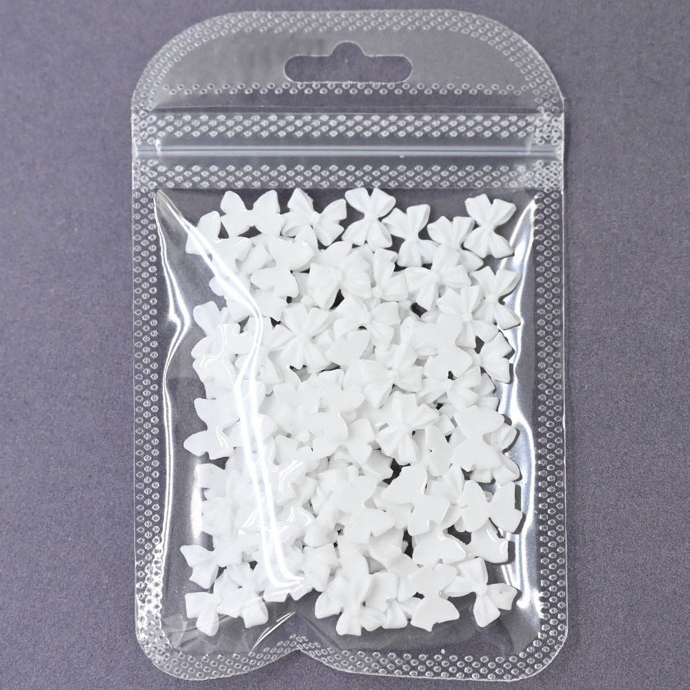100 ชิ้นสีชมพูสีขาว Bowk Nail  - Trending Tech Accessories บทวิจารณ์และราคา