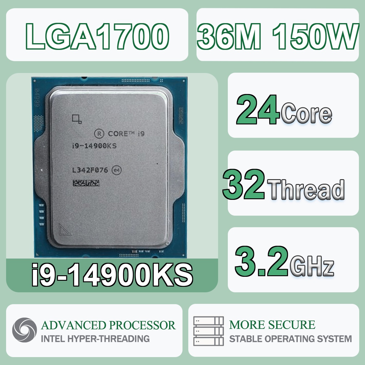 Intel Core i9-14900KS 24C/32T  - Intel Cpu Core I9 บทวิจารณ์และราคา