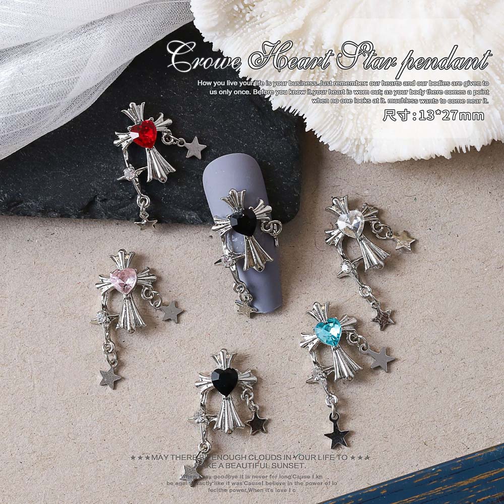 10pcs Retro CROSS CHAIN Nail A - Trending Tech Accessories บทวิจารณ์และราคา