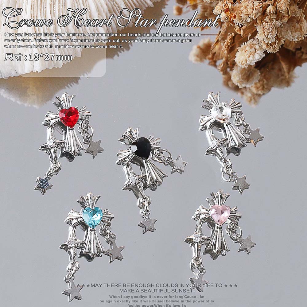 10pcs Retro CROSS CHAIN Nail A - Trending Tech Accessories บทวิจารณ์และราคา