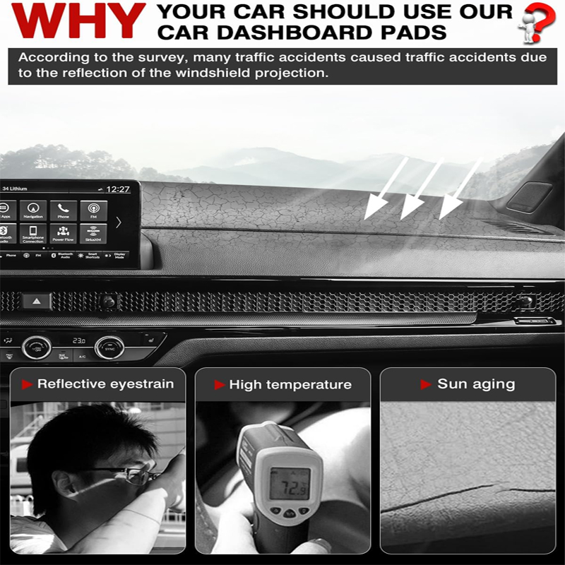แผ่นปิดคอนโซลหน้ารถยนต์ ป้องกั - Tech Car Accessories บทวิจารณ์และราคา