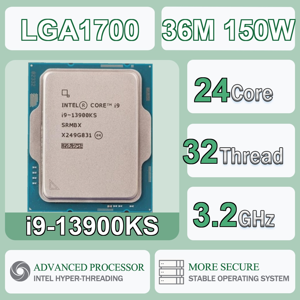 Intel Core i9-13900KS 24C/32T  - Intel Cpu Core I9 บทวิจารณ์และราคา