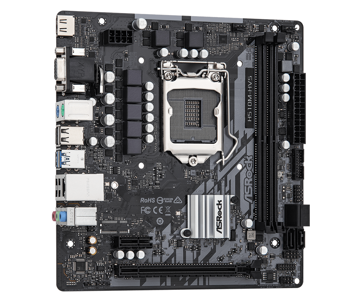 ASROCK H510M-HVS R2.0 H510 เมน - Intel Cpu Core I9 บทวิจารณ์และราคา