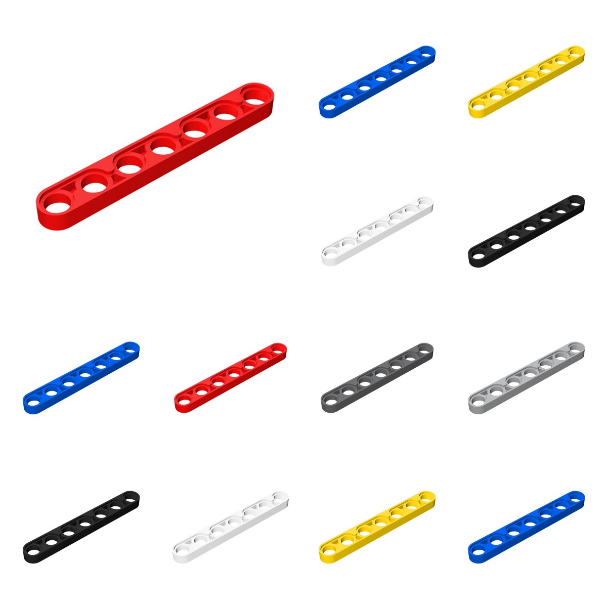 50pcs 32065 Liftarm บาง 1x7 อิ - Tech X บทวิจารณ์และราคา