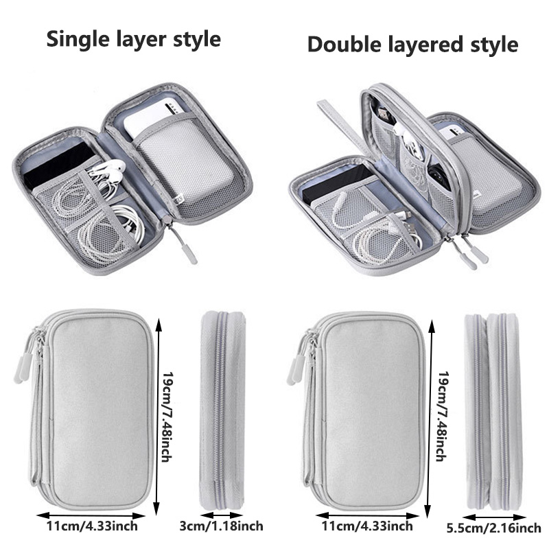 กระเป๋าเก็บของดิจิทัลแบบพกพาหล - Tech Accessories Organizer บทวิจารณ์และราคา